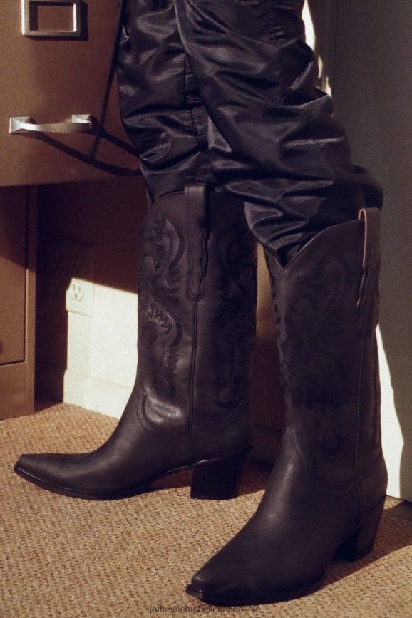 AMARILLO Women Black Washed PLRNJH331 Jeffrey Campbell Ankle Boots