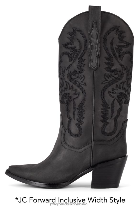 AMITY Women Black Washed PLRNJH356 Jeffrey Campbell Ankle Boots