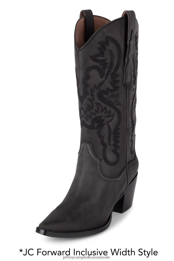 AMITY Women Black Washed PLRNJH356 Jeffrey Campbell Ankle Boots