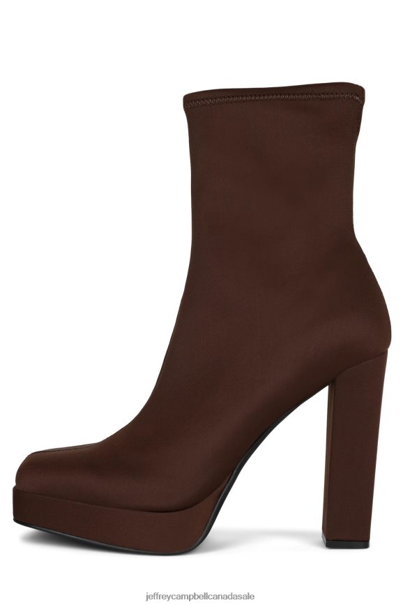 ARCADIA Women Brown Neoprene PLRNJH512 Jeffrey Campbell Ankle Boots