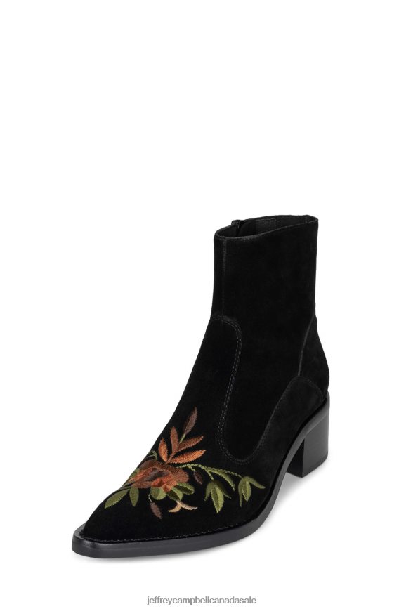BANDITS Women Black Suede Multi PLRNJH524 Jeffrey Campbell Ankle Boots