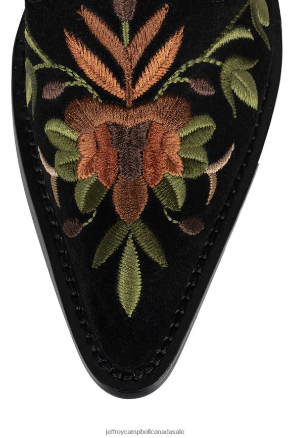 BANDITS Women Black Suede Multi PLRNJH524 Jeffrey Campbell Ankle Boots