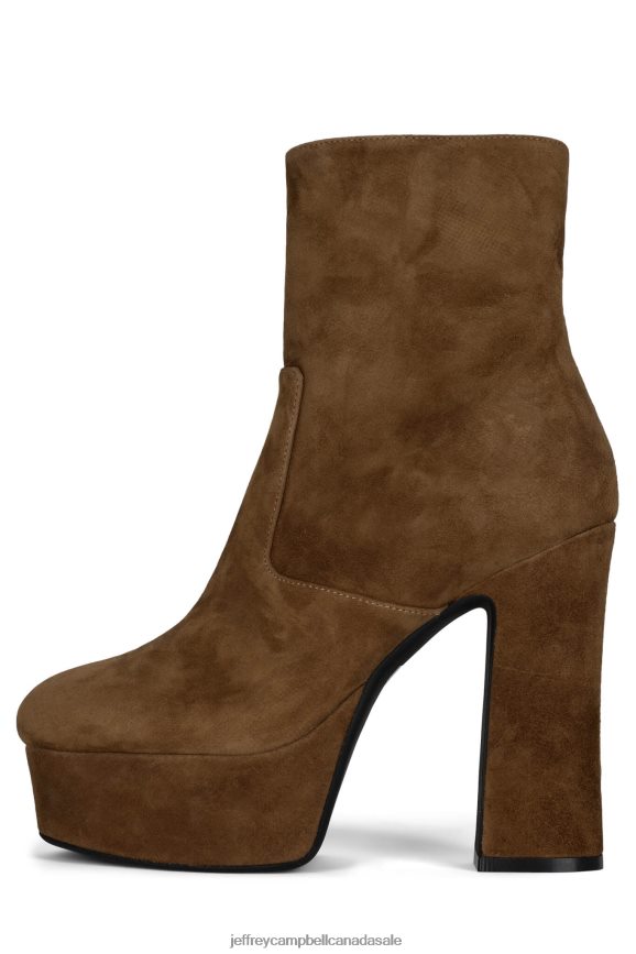 BRAT-Z Women Tan Suede PLRNJH563 Jeffrey Campbell Ankle Boots