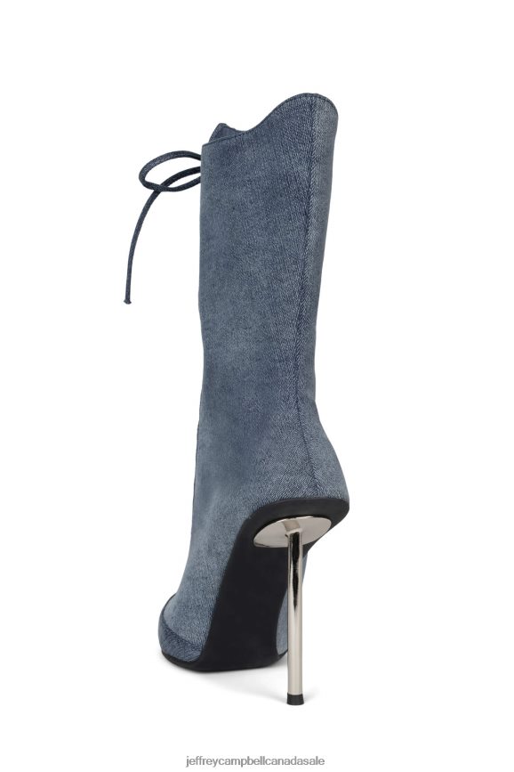 BRINGITON Women Denim Silver PLRNJH294 Jeffrey Campbell Ankle Boots