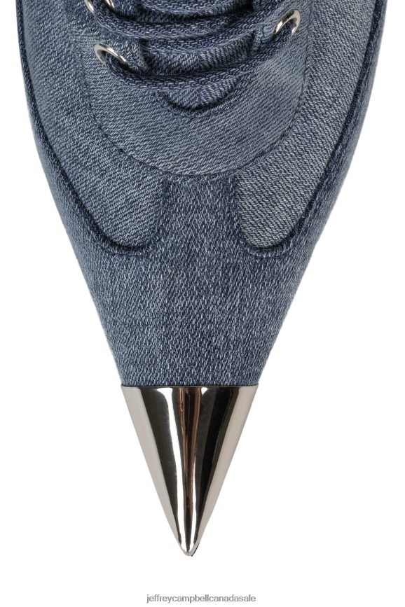 BRINGITON Women Denim Silver PLRNJH294 Jeffrey Campbell Ankle Boots