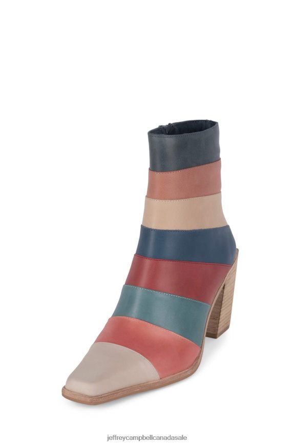 CALIMITYLC Women Beige Bright Multi PLRNJH582 Jeffrey Campbell Ankle Boots