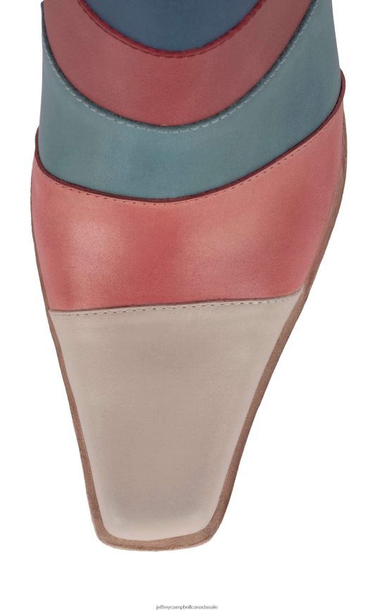 CALIMITYLC Women Beige Bright Multi PLRNJH582 Jeffrey Campbell Ankle Boots