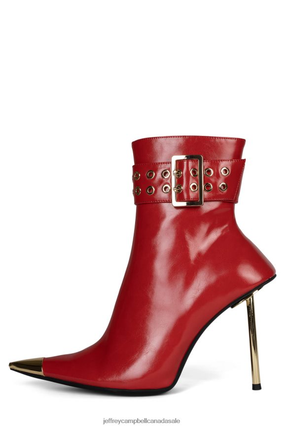 CLOUT Women Red Gold PLRNJH310 Jeffrey Campbell Ankle Boots
