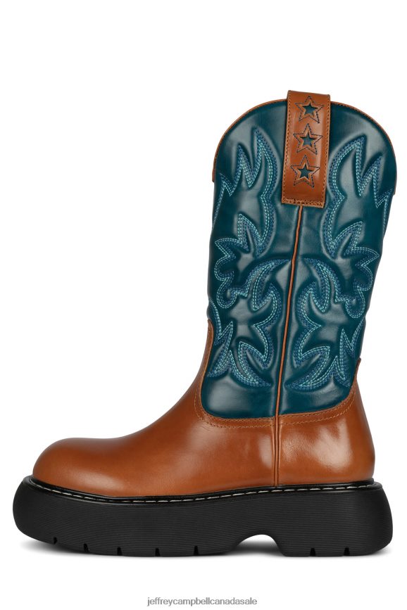 COWBOY Women Tan Blue Black PLRNJH609 Jeffrey Campbell Ankle Boots
