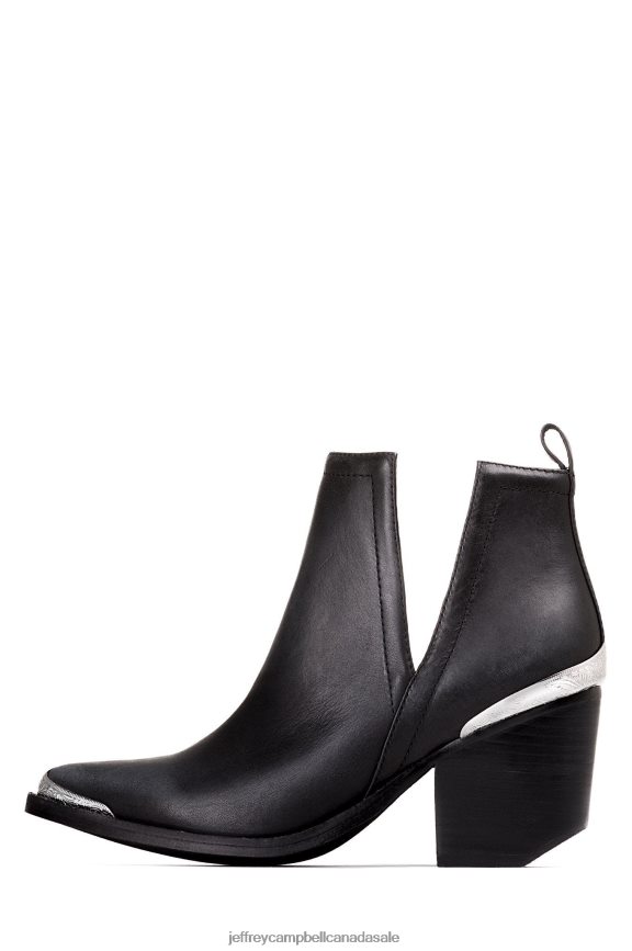 CROMWELL Women Black Distressed PLRNJH375 Jeffrey Campbell Ankle Boots