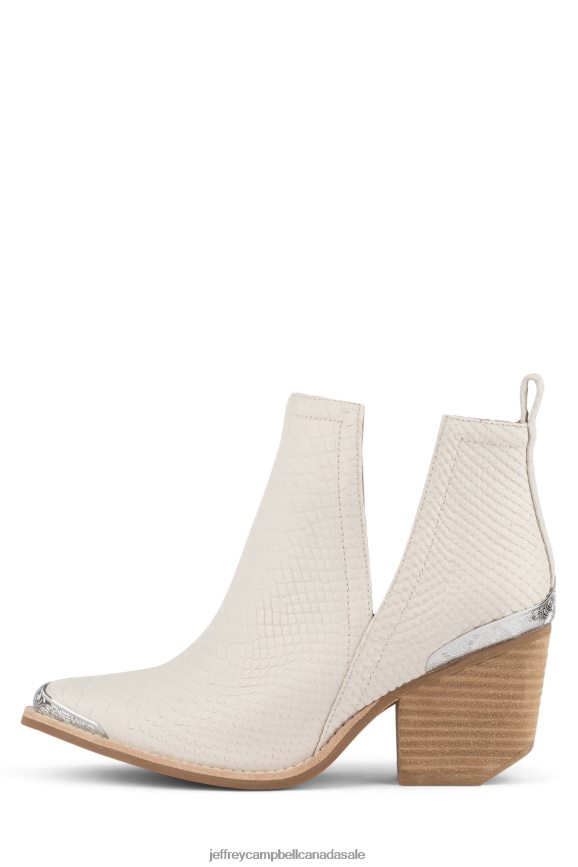 CROMWELL Women White Snake PLRNJH611 Jeffrey Campbell Ankle Boots