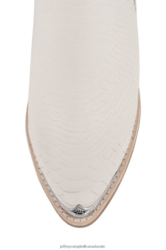 CROMWELL Women White Snake PLRNJH611 Jeffrey Campbell Ankle Boots