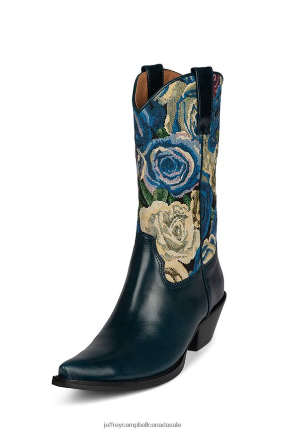 CROSSROADS Women Navy Navy Tapestry PLRNJH412 Jeffrey Campbell Ankle Boots