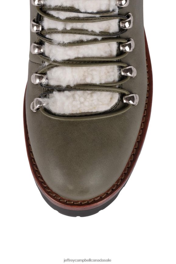 CULVERT Women Green Ivory PLRNJH381 Jeffrey Campbell Ankle Boots