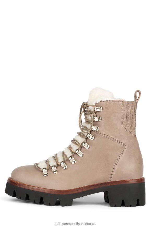 CULVERT Women Light Grey Ivory PLRNJH380 Jeffrey Campbell Ankle Boots