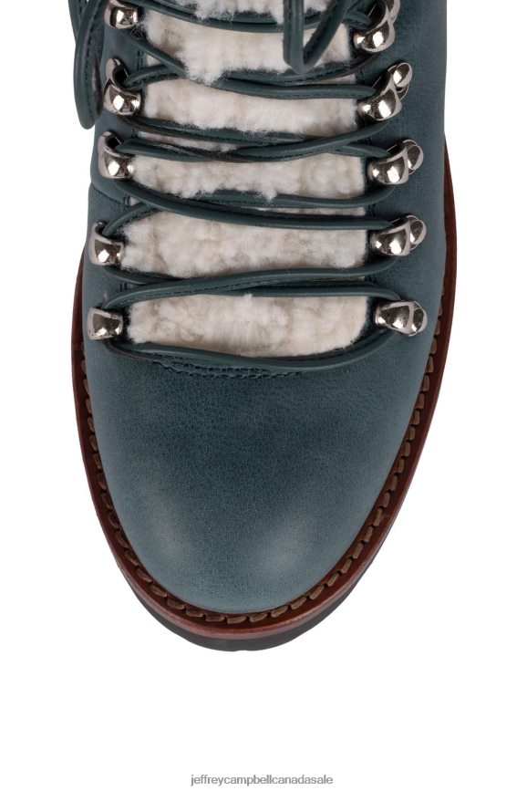 CULVERT Women Teal Ivory PLRNJH382 Jeffrey Campbell Ankle Boots