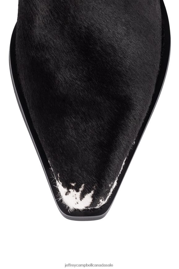 DAGGET-F Women Brown White Cow PLRNJH646 Jeffrey Campbell Ankle Boots