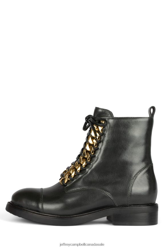 DAMON-2 Women Black Box Gold PLRNJH419 Jeffrey Campbell Ankle Boots