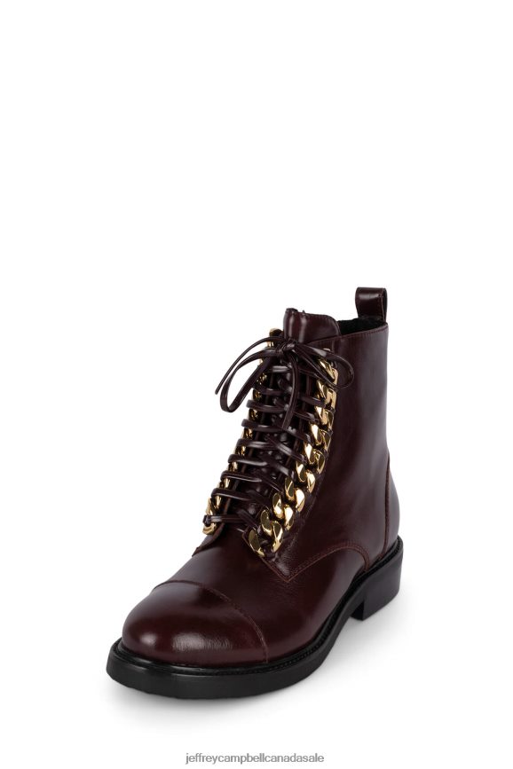 DAMON-2 Women Brown Gold PLRNJH417 Jeffrey Campbell Ankle Boots