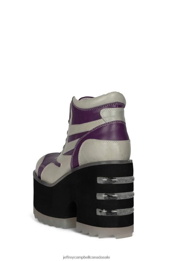 DANGERS Women Grey Purple PLRNJH351 Jeffrey Campbell Ankle Boots