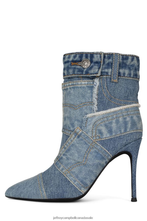 DENIMOUS Women Blue Denim Multi PLRNJH296 Jeffrey Campbell Ankle Boots