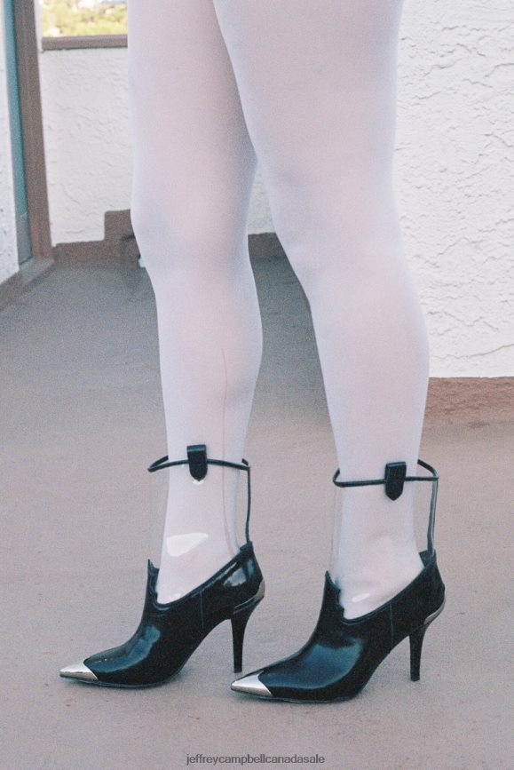 ELPASO-V Women Gold Clear PLRNJH643 Jeffrey Campbell Ankle Boots