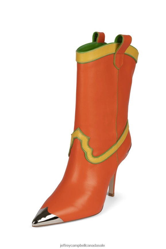 EL-PASO Women Orange Multi PLRNJH604 Jeffrey Campbell Ankle Boots