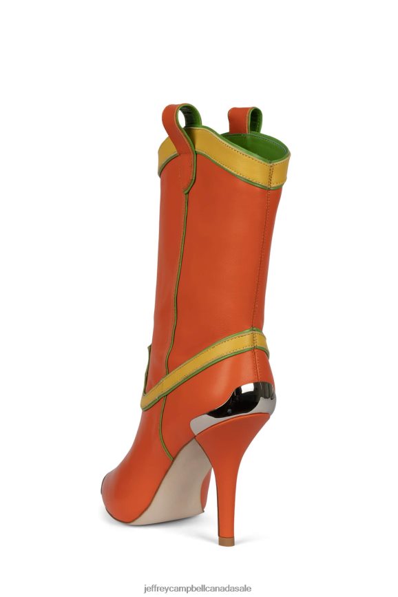 EL-PASO Women Orange Multi PLRNJH604 Jeffrey Campbell Ankle Boots
