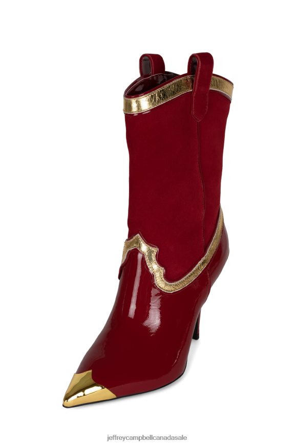 EL-PASO Women Red Multi PLRNJH606 Jeffrey Campbell Ankle Boots
