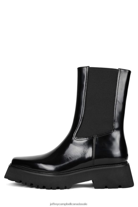 GLAM-PUNK Women Black Box PLRNJH521 Jeffrey Campbell Ankle Boots
