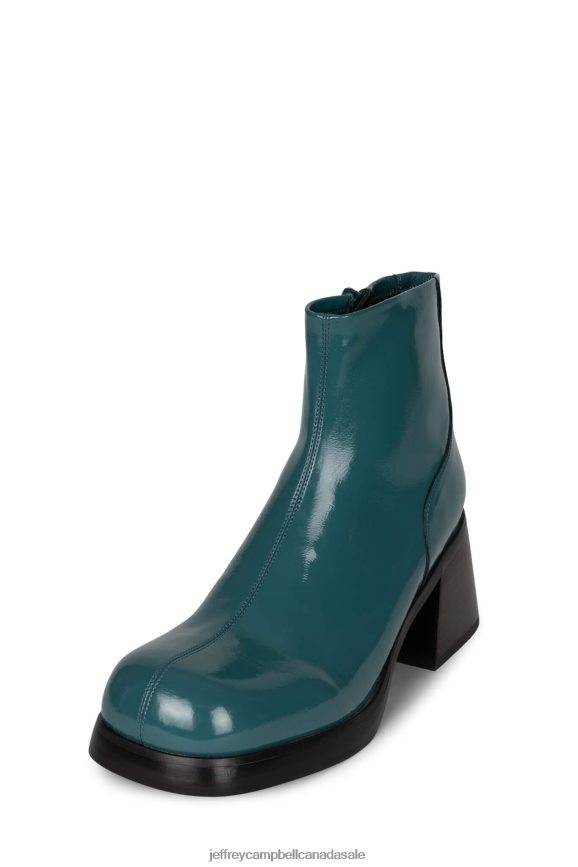 HIMARI Women Teal Patent PLRNJH498 Jeffrey Campbell Ankle Boots