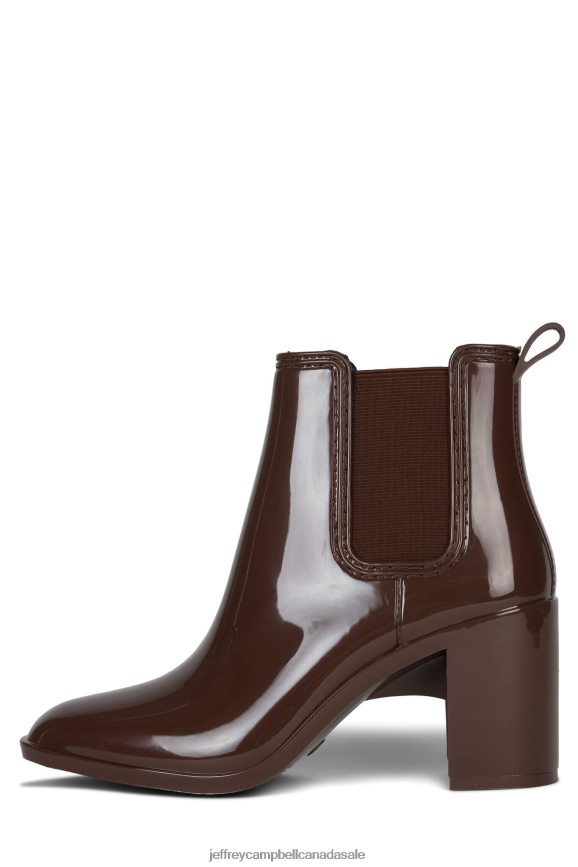 HURRICANE2 Women Coffee Shiny PLRNJH897 Jeffrey Campbell Ankle Boots