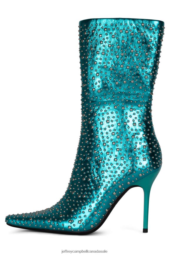 ICONIC-E Women Aqua Metallic PLRNJH526 Jeffrey Campbell Ankle Boots