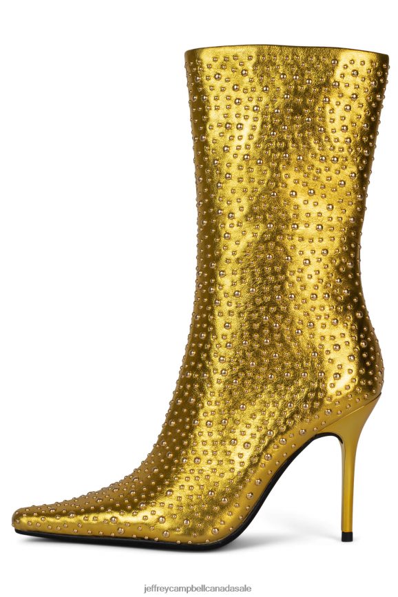 ICONIC-E Women Gold Metallic PLRNJH525 Jeffrey Campbell Ankle Boots