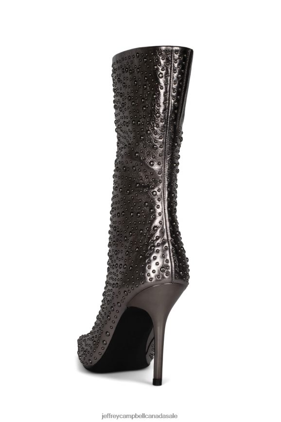 ICONIC-E Women Pewter Metallic PLRNJH527 Jeffrey Campbell Ankle Boots