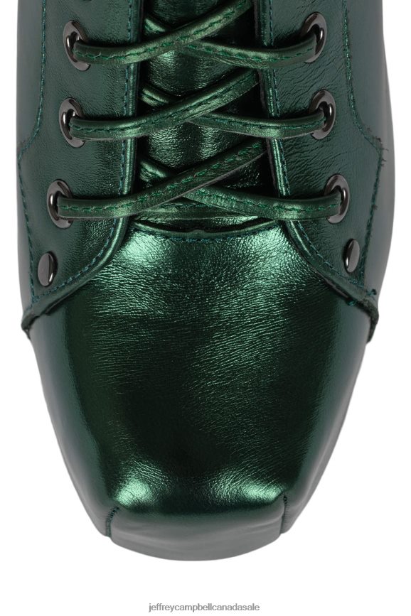 LITA Women Dark Green Metallic PLRNJH399 Jeffrey Campbell Ankle Boots