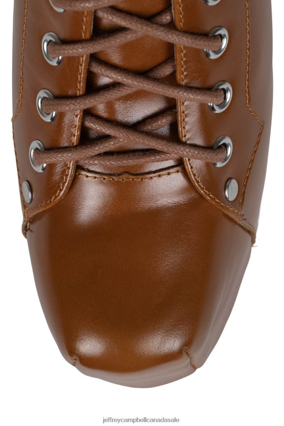 LITA Women Tan Natural Stack PLRNJH493 Jeffrey Campbell Ankle Boots