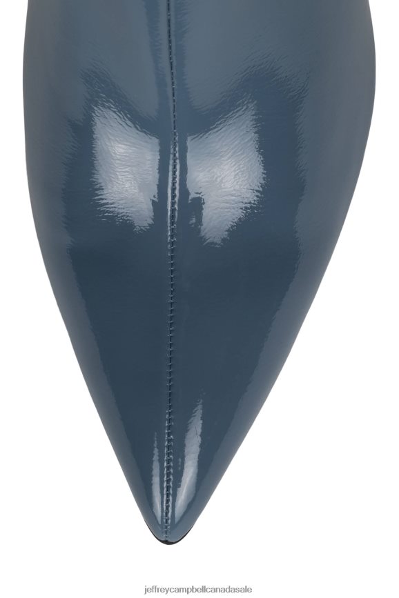 MOUSAI Women Dusty Blue Patent Silver PLRNJH388 Jeffrey Campbell Ankle Boots