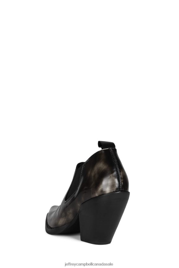 OESTE Women Black Box White Brush PLRNJH556 Jeffrey Campbell Ankle Boots