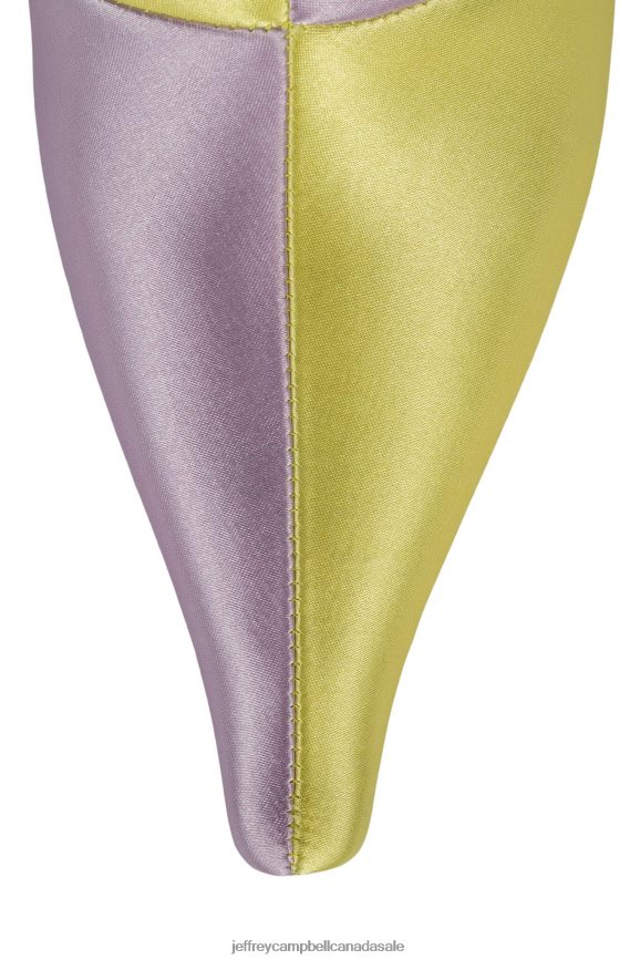 OPTICS Women Yellow Satin Lilac Satin PLRNJH394 Jeffrey Campbell Ankle Boots