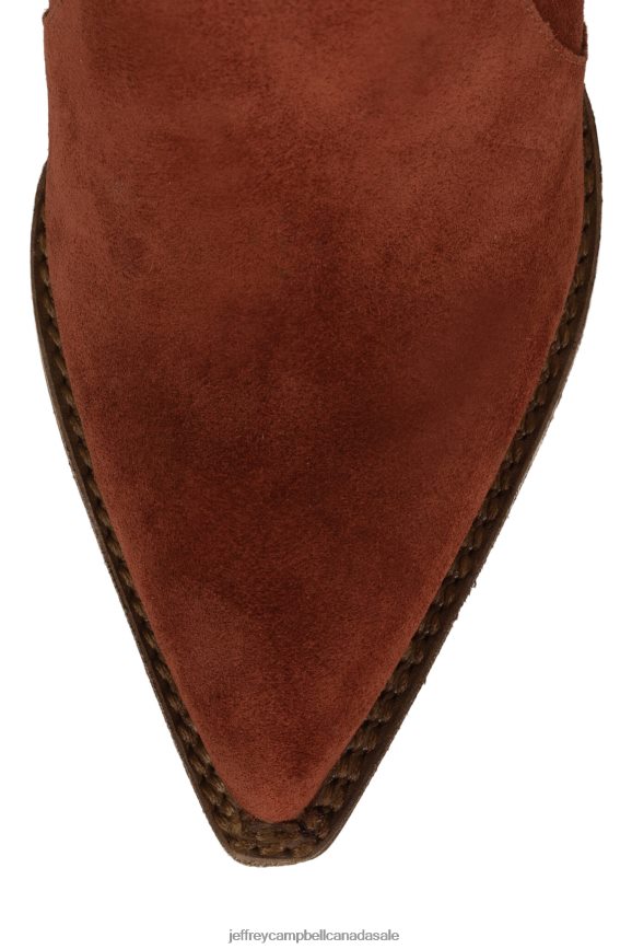 ORVILLE Women Orange Suede PLRNJH441 Jeffrey Campbell Ankle Boots