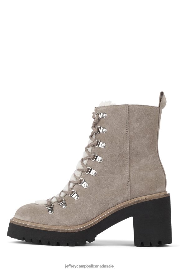 OWHAT Women Taupe Suede PLRNJH484 Jeffrey Campbell Ankle Boots