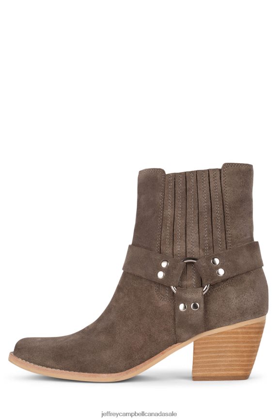 PARTNER Women Taupe Suede PLRNJH453 Jeffrey Campbell Ankle Boots