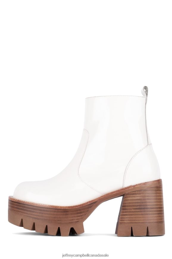 QUAVO Women White Patent PLRNJH483 Jeffrey Campbell Ankle Boots