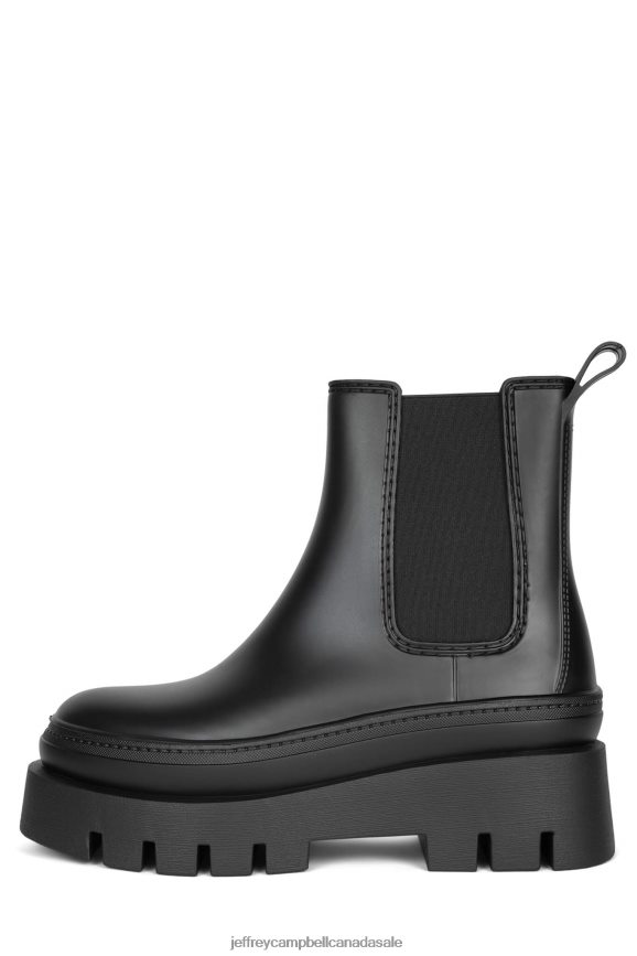 RAIN-STORM Women Black Matte PLRNJH892 Jeffrey Campbell Ankle Boots