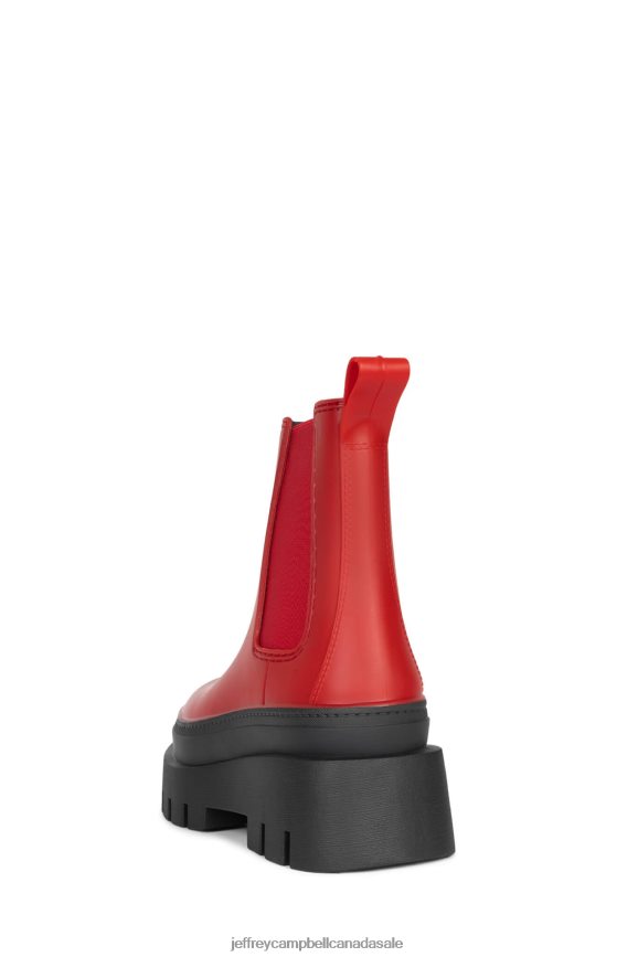 RAIN-STORM Women Red Black PLRNJH889 Jeffrey Campbell Ankle Boots