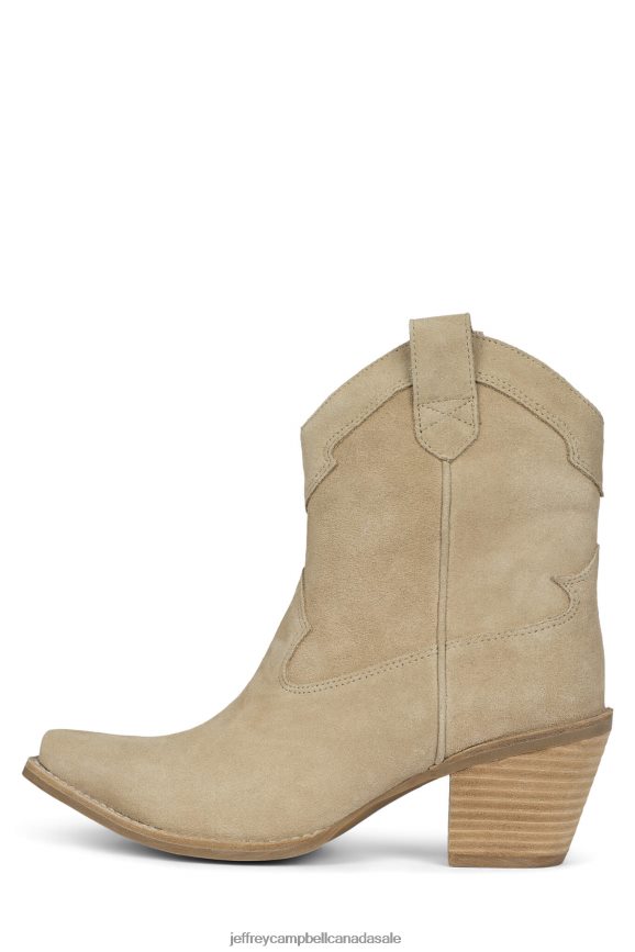 RANCHER-L2 Women Beige Suede PLRNJH492 Jeffrey Campbell Ankle Boots