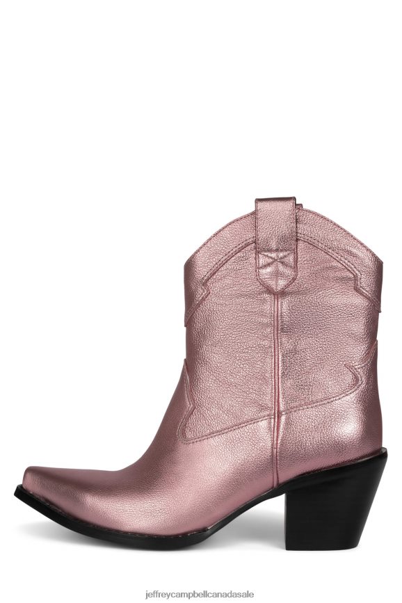 RANCHER-L2 Women Pink Metallic PLRNJH396 Jeffrey Campbell Ankle Boots