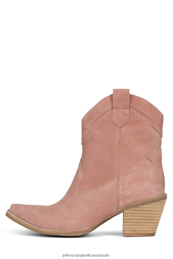RANCHER-L2 Women Pink Suede PLRNJH491 Jeffrey Campbell Ankle Boots