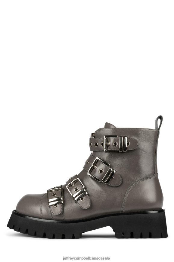 RECESSED Women Grey Silver PLRNJH457 Jeffrey Campbell Ankle Boots